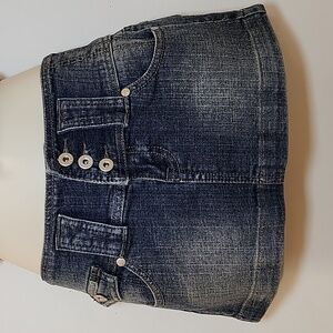 Vintage BUBBLEGUM Micro Dinem Skirt Sz 3/4